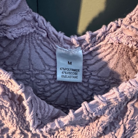 Purple Textured Tank Top - Picture 2 of 3